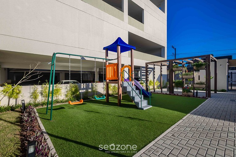 Apto. con balcón en cond. con piscina MCB0203