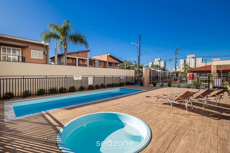 Ap de 2 h c/piscina y parrill cerca playa MCB0103