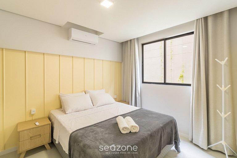 Apto completo c/ piscina 500m da praia MCB0205