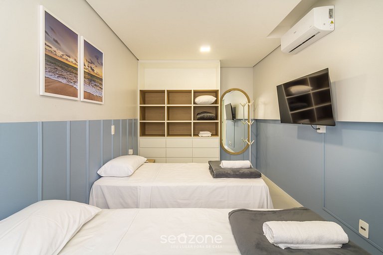 Apto completo c/ piscina 500m da praia MCB0205