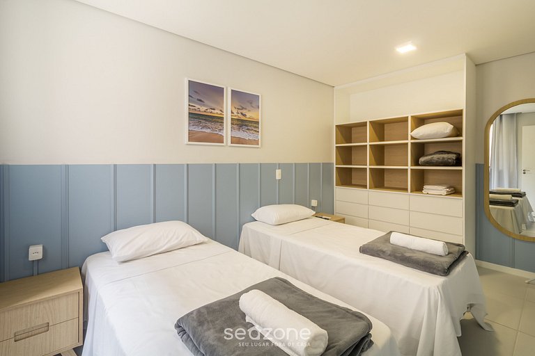 Apto completo c/ piscina 500m de la playa MCB0205