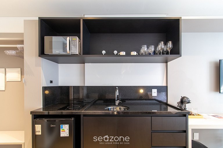 Apto a la orilla del mar c/ balcón y vista PSO0606