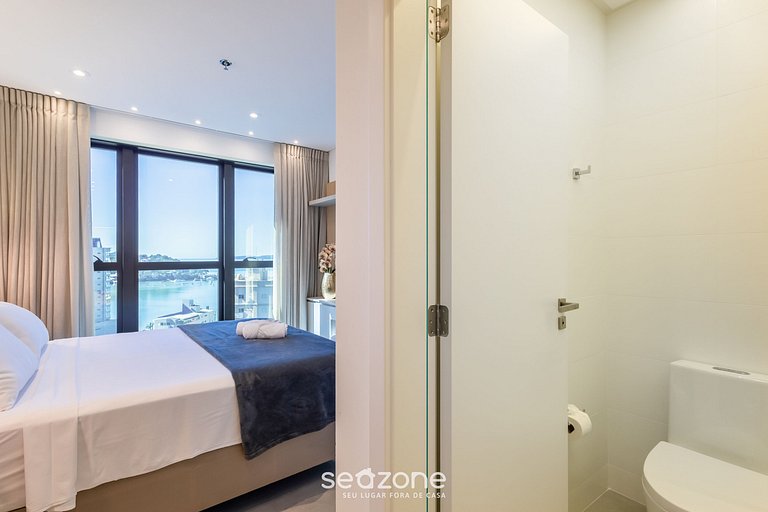 Apto c/ vista para o mar, 280m da praia - MHF1404