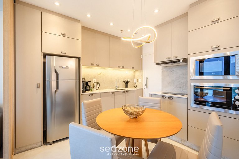 Apto c/ vista para o mar, 280m da praia - MHF1404