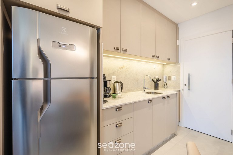 Apto c/ vista al mar, a 280m de la playa - MHF1404