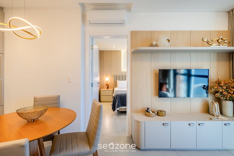 Apto c/ vista para o mar, 280m da praia - MHF1404