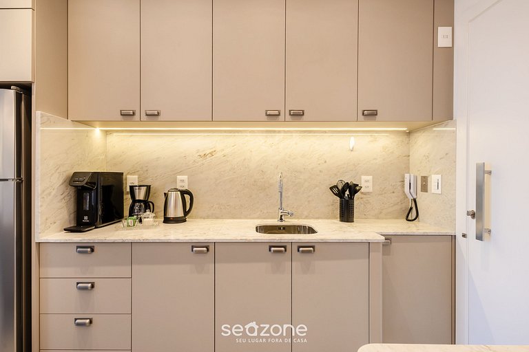 Apto c/ vista para o mar, 280m da praia - MHF1404