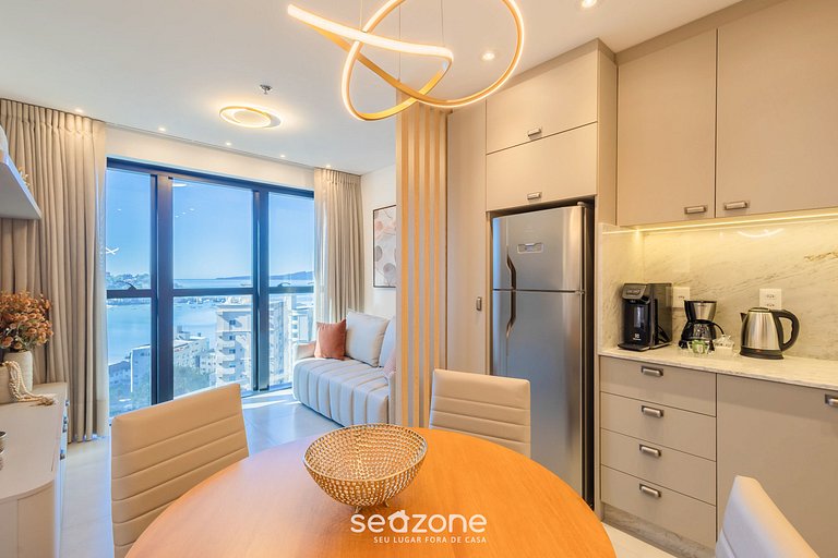 Apto c/ vista para o mar, 280m da praia - MHF1404