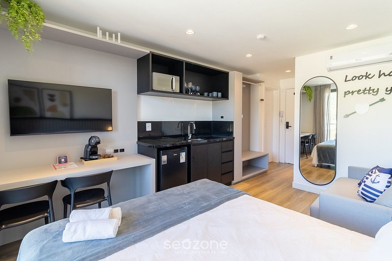 Studio c/ vista al mar, cond. c/ piscina PSOA1102