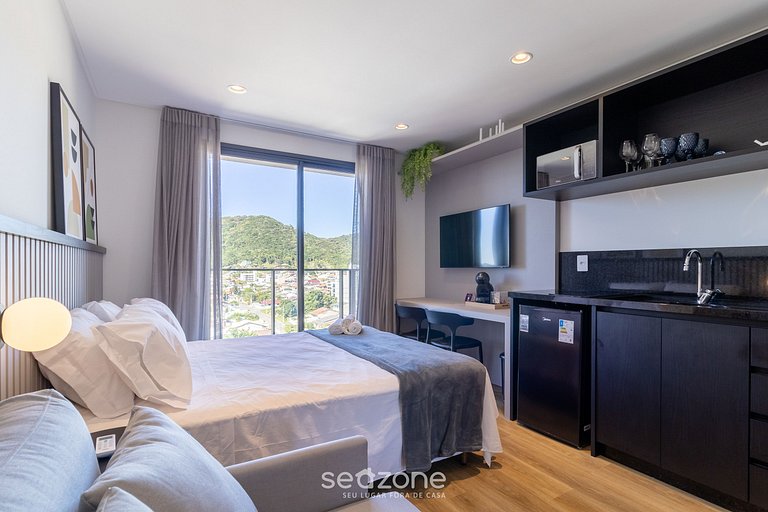 Studio c/ vista mar em cond. c/ piscina | PSOA1102