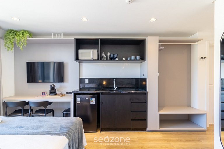 Studio c/ vista mar em cond. c/ piscina | PSOA1102