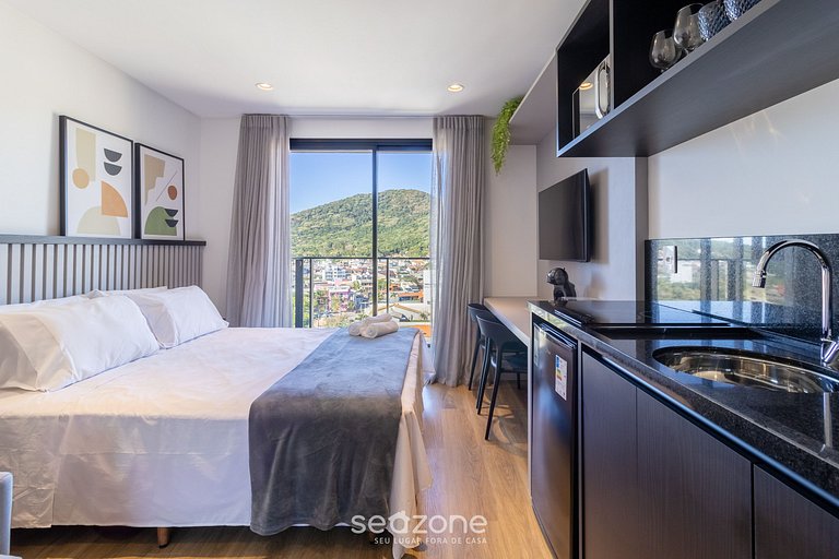 Studio c/ vista mar em cond. c/ piscina | PSOA1102