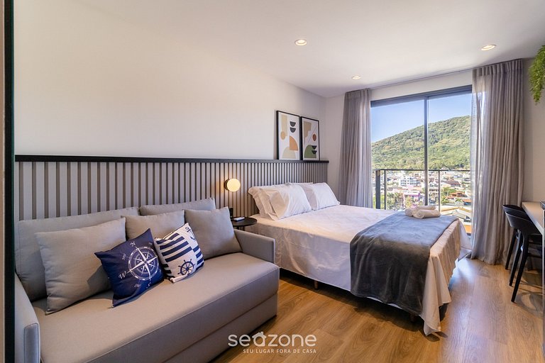 Studio c/ vista mar em cond. c/ piscina | PSOA1102