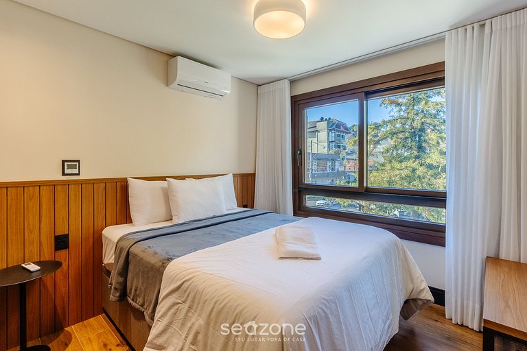 Apto sofisticado a passos da Rua Coberta DMS0104