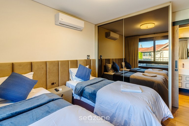 Apt c balcón, chimenea y vista en centro | DMS0107