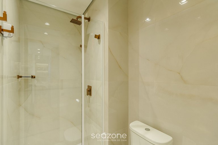 Apto c/ varanda, lareira e vista no Centro DMS0107