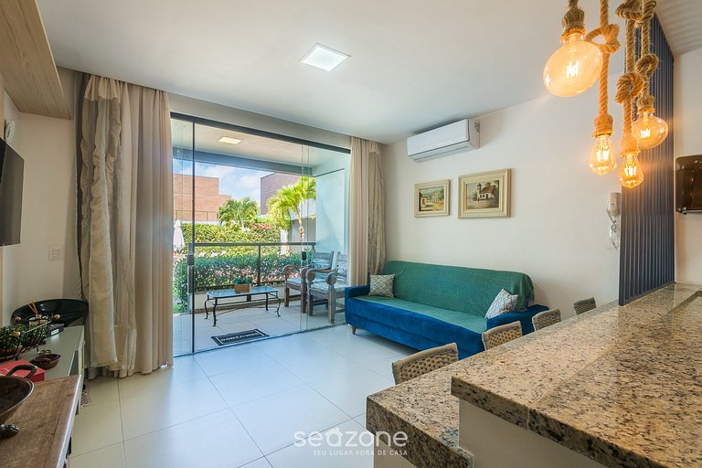 Casa c/ balcón y 2 habitaciones - Imbassaí SOV0002