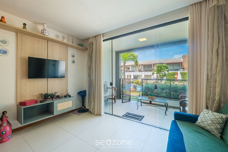 Casa c/ balcón y 2 habitaciones - Imbassaí SOV0002