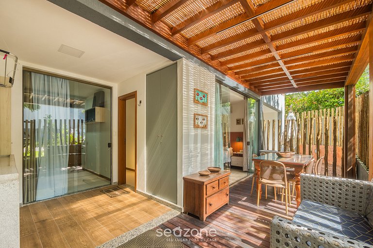 Casa c/ balcón y 2 habitaciones - Imbassaí SOV0002