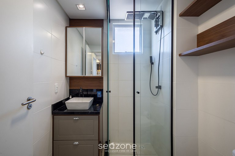 Apto 2Q c/ piscina e churrasq 210m - CSI0302