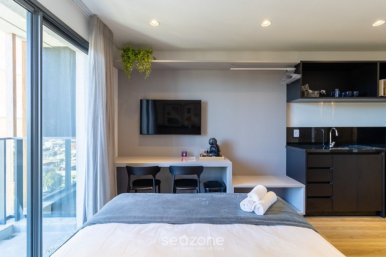 Studio cond. c/ piscina próx Beto Carrero PSOB1007