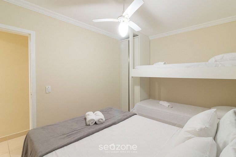 Apto con Balcón y Parrilla a 78m del Mar OBS0101