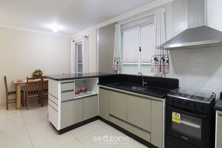 Apto con Balcón y Parrilla a 78m del Mar OBS0101