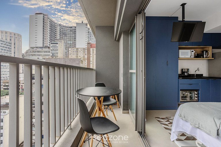 Studio con balcón y vista en Consolação - VNO1417