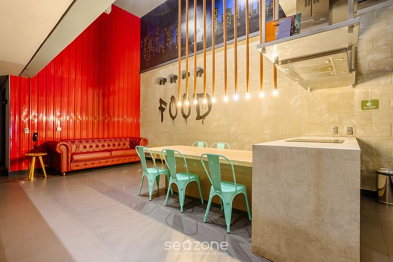 Studio con balcón y vista en Consolação - VNO1417