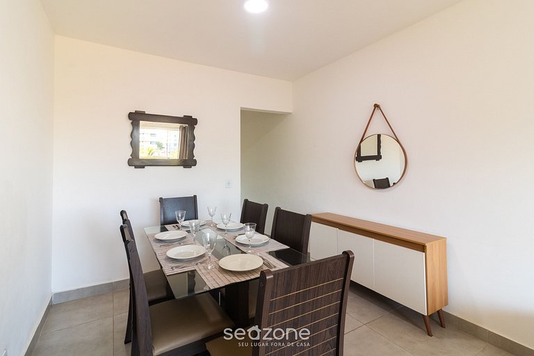 Apto c/ varanda a 650m da Praia, Cabo Frio CVY0306