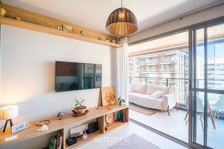 Apartamento a 180m de la playa en Barra OCB0901