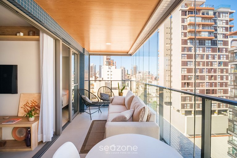 Apartamento a 180m de la playa en Barra OCB0901