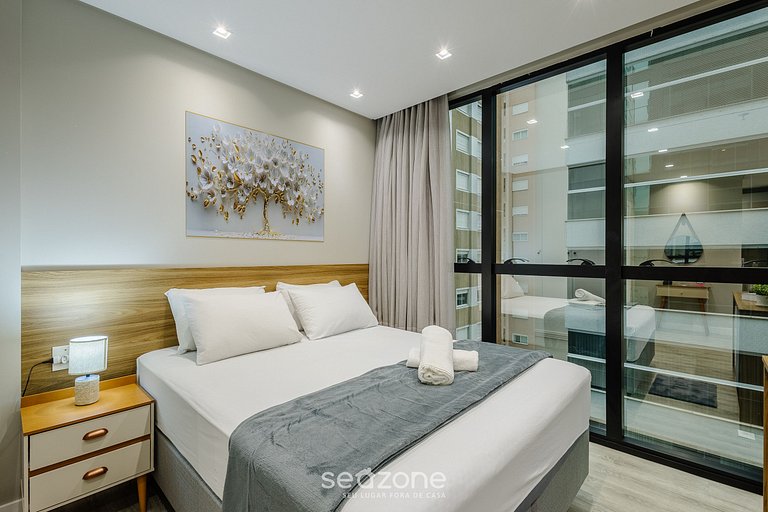 Studio completo a pasos del mar, Itapema IFT1203