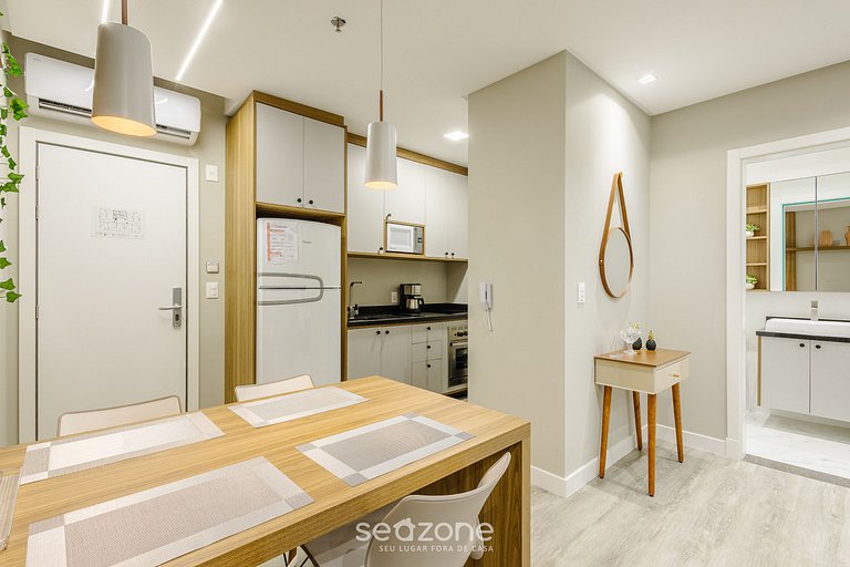 Studio completo a pasos del mar, Itapema IFT1203