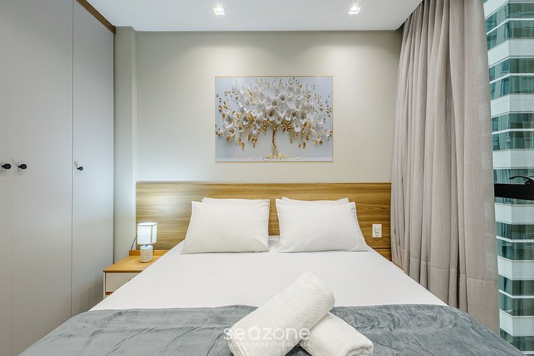 Studio completo a pasos del mar, Itapema IFT1203