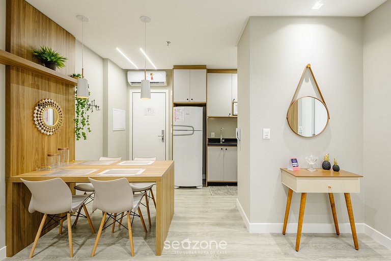 Studio completo a pasos del mar, Itapema IFT1203