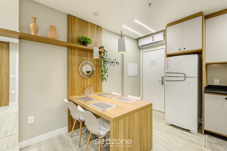 Studio completo a pasos del mar, Itapema IFT1203