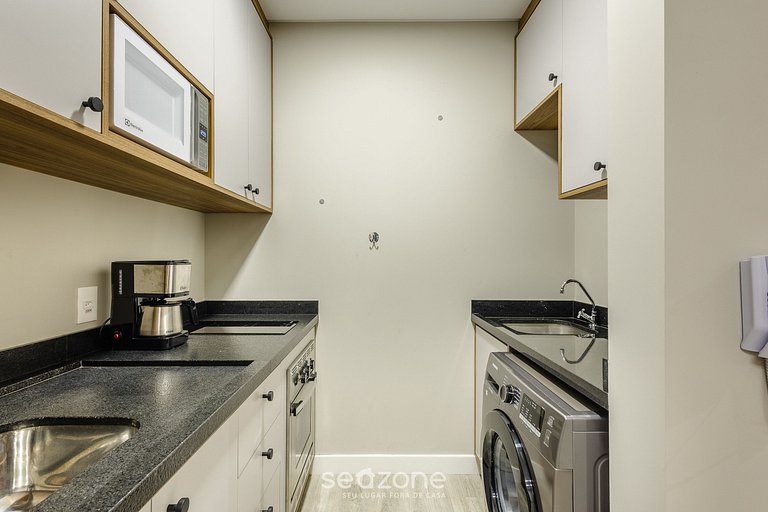 Studio completo a pasos del mar, Itapema IFT1203