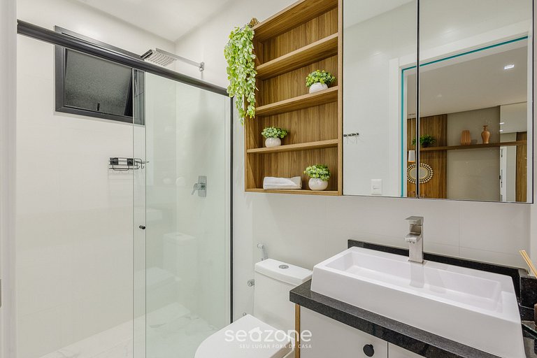 Studio completo a pasos del mar, Itapema IFT1203