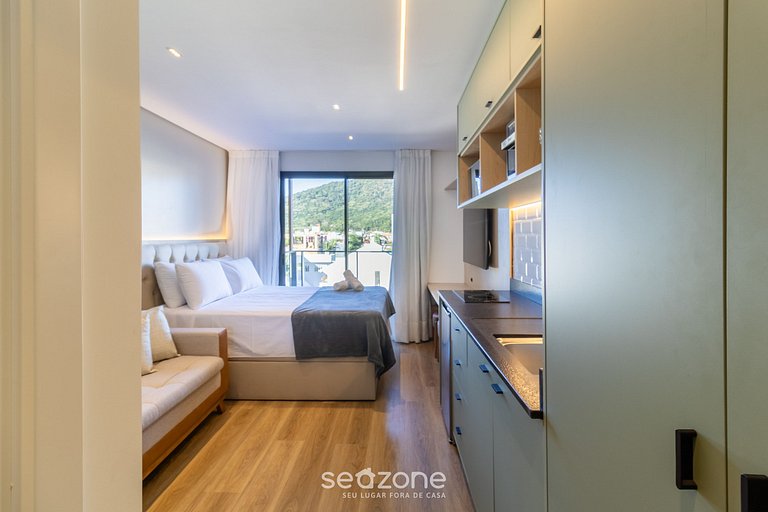 Studio em cond. c/ piscina a 50m do Mar - PSO0411