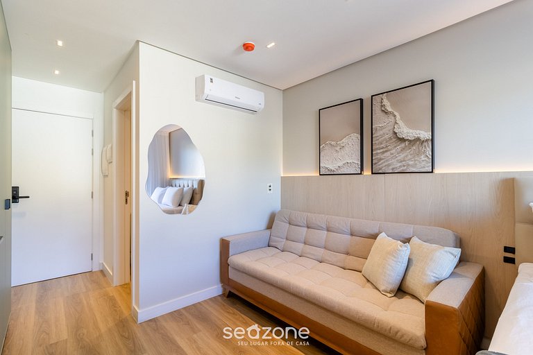 Studio em cond. c/ piscina a 50m do Mar - PSO0411