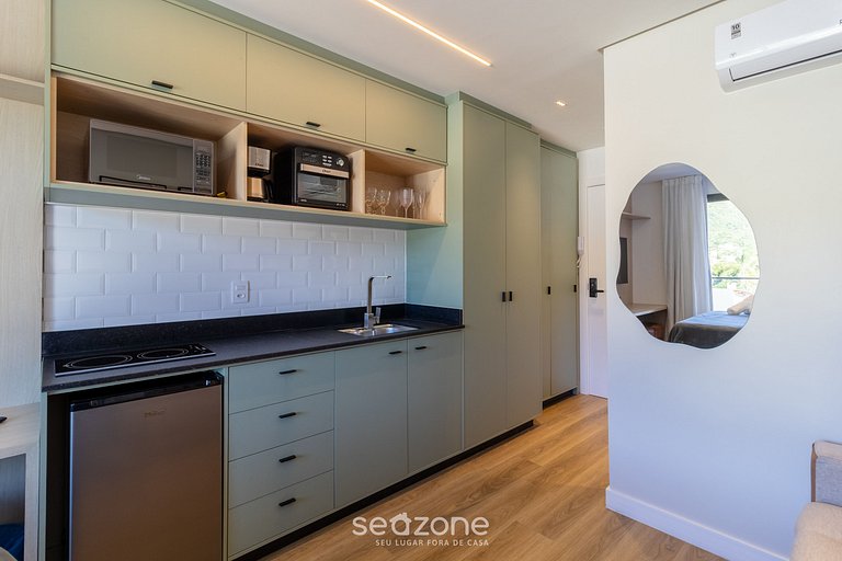 Studio em cond. c/ piscina a 50m do Mar - PSO0411