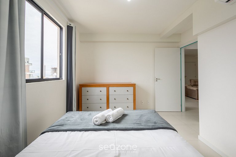 Apto 2Q c/ piscina e churrasq. 500m do Mar MCB0807