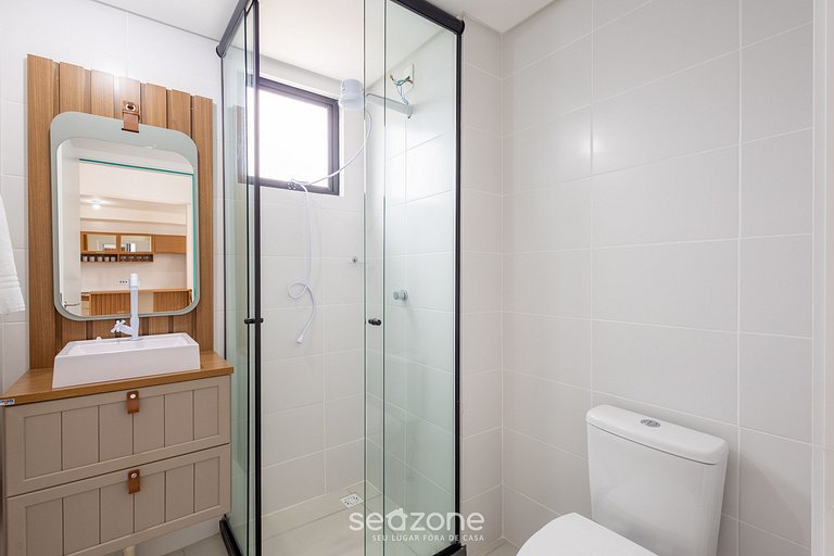 Apto 2Q c/ piscina e churrasq. 500m do Mar MCB0807