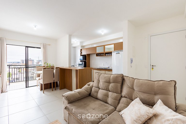 Apto 2Q c/ piscina e churrasq. 500m do Mar MCB0807