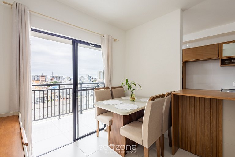 Apto 2Q c/ piscina e churrasq. 500m do Mar MCB0807