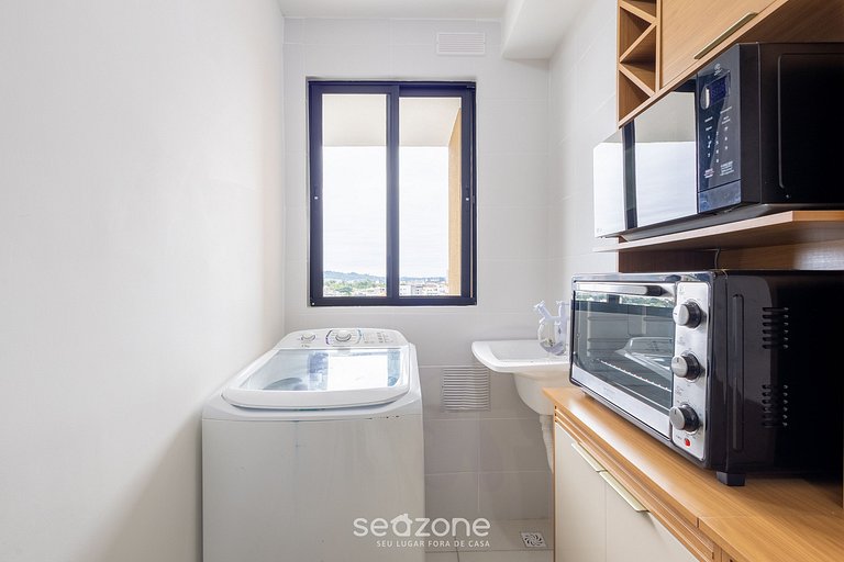 Apto 2Q c/ piscina e churrasq. 500m do Mar MCB0807