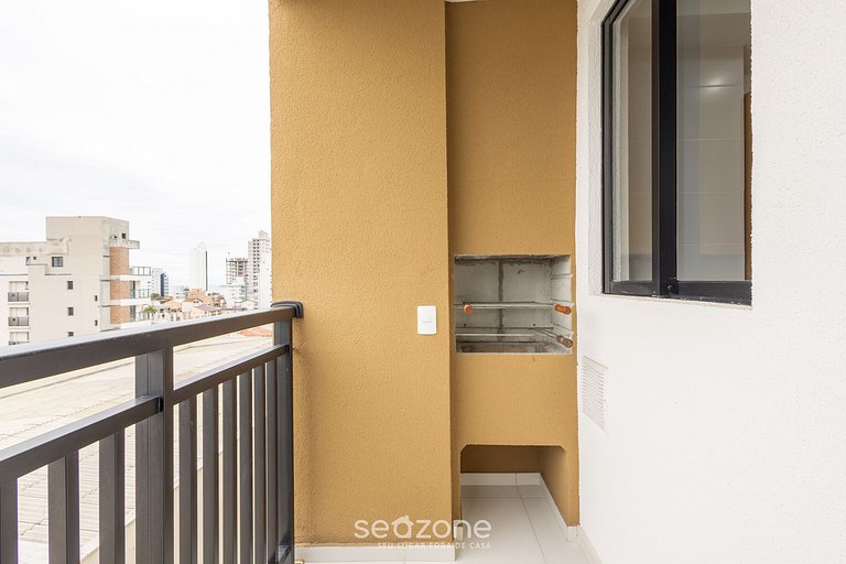 Apto 2Q c/ piscina e churrasq. 500m do Mar MCB0807