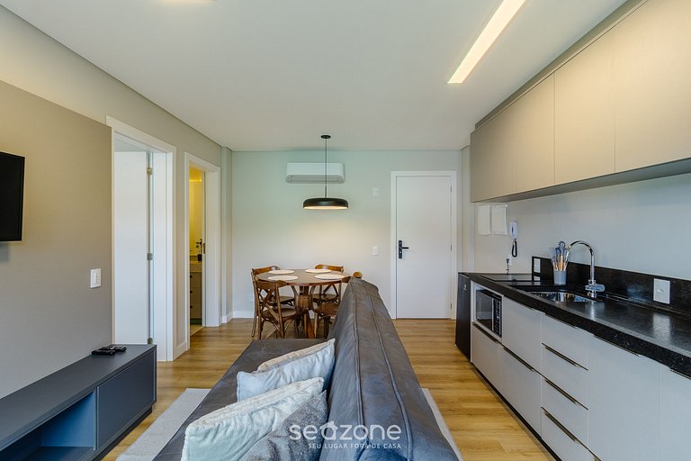 Apto c/ varanda no centro de Urubici - CZZ0406