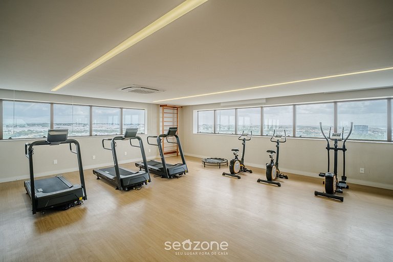 Estudio c/ balcón y vista al mar en Itapuã RGF1308